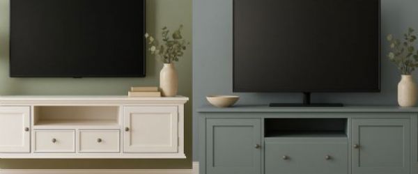 懸浮式電視櫃好還是落地式好？哪種設計適合空間？優缺點一次看懂